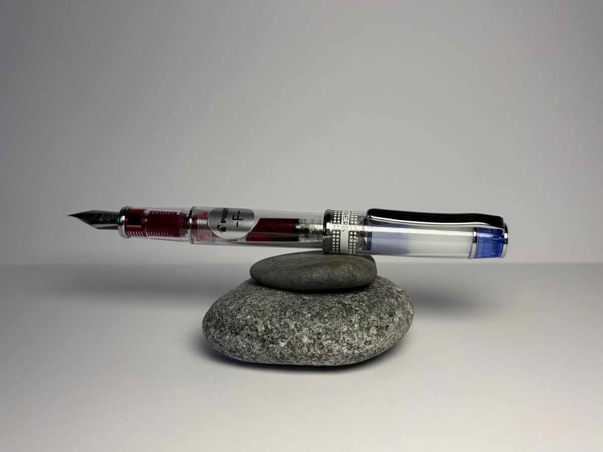 Pilot Prera Füllfederhalter — Transparent-Blau, Feder F (fein)